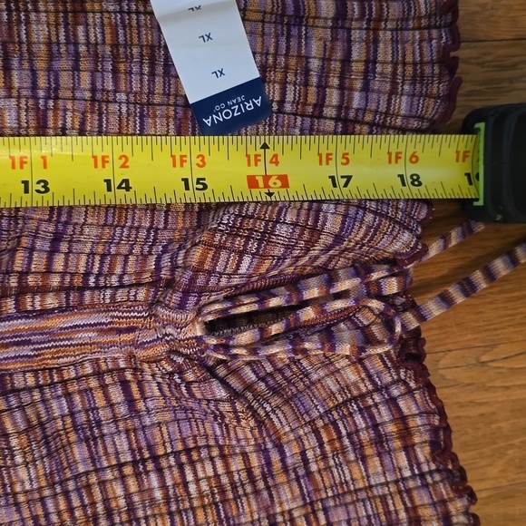 ARIZONA JEAN CO WOMEN'S JUNIORS SIZE PLUM CROP TOP SIZE XL - Picture 12 of 16